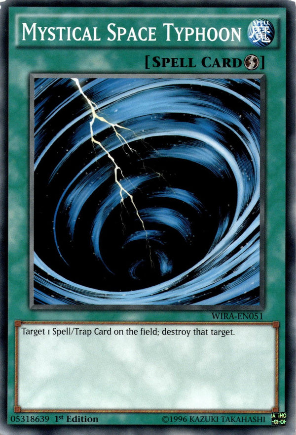 Yugioh Mystical Space Typhoon WIRA-EN051 Common 1st Edition LP