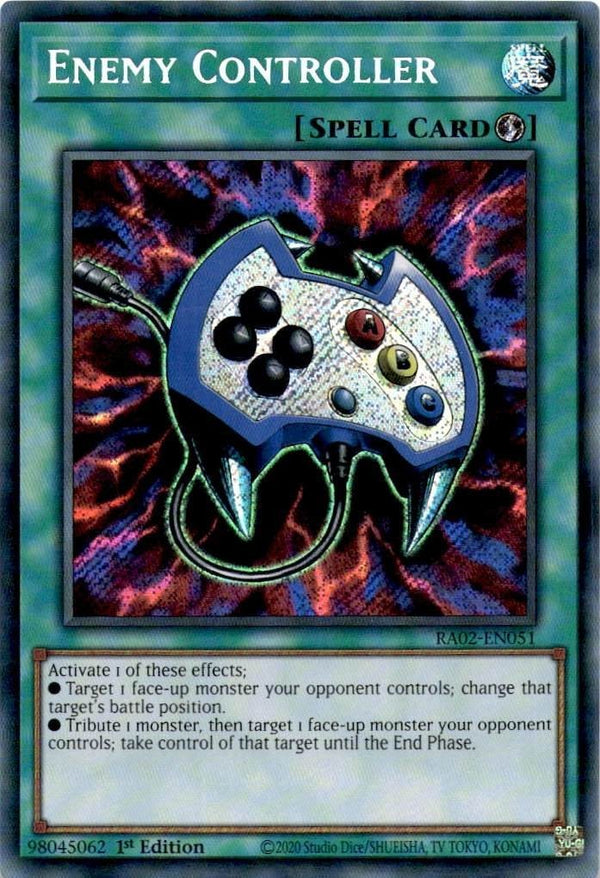 Yugioh Enemy Controller RA02-EN051 Secret Rare 1st Edition NM