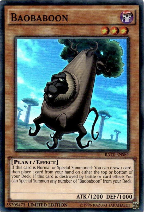 Yugioh Baobaboon RATE-ENSE4 Super Rare Limited Edition LP