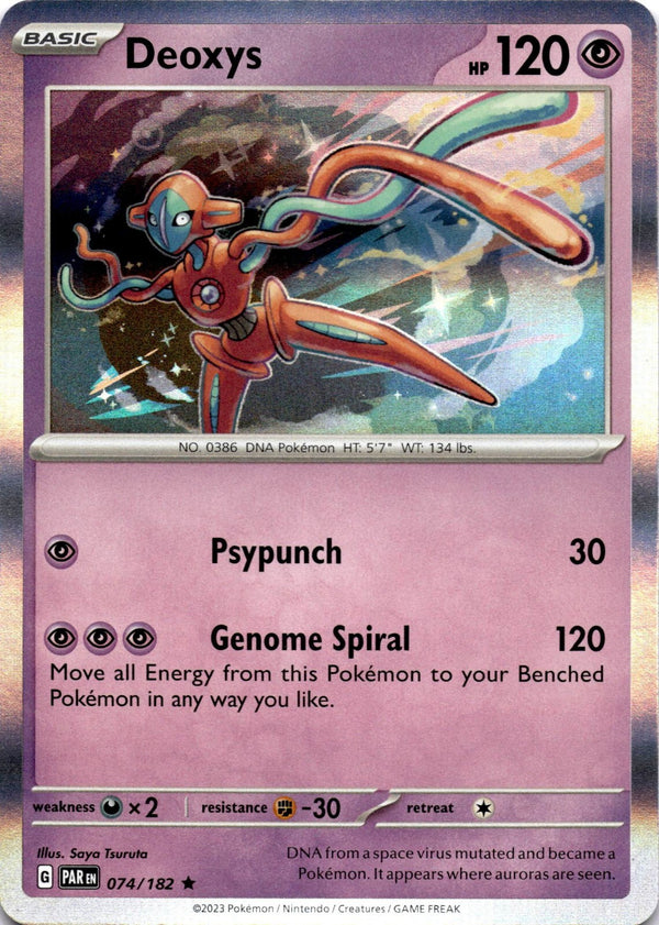 Pokemon Deoxys 074/182 Paradox Rift Holo NM