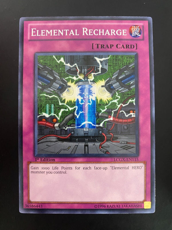 Yugioh Elemental Recharge LCGX-EN115 Common 1st Edition NM/MINT