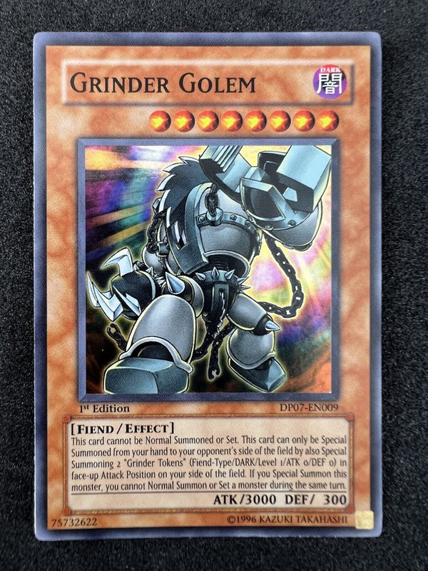 Yugioh Grinder Golem DP07-EN009 Super Rare 1st Edition