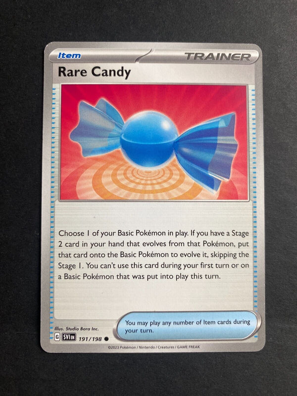 Pokemon Rare Candy 191/198 Scarlet Violet Base Non Holo NM