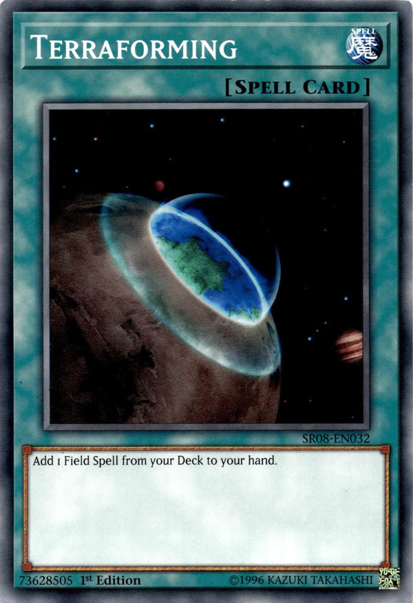 Yugioh Terraforming SR08-EN032 Common 1st Edition LP