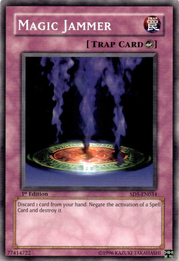 Yugioh Magic Jammer SD5-EN034 Common 1st Edition LP