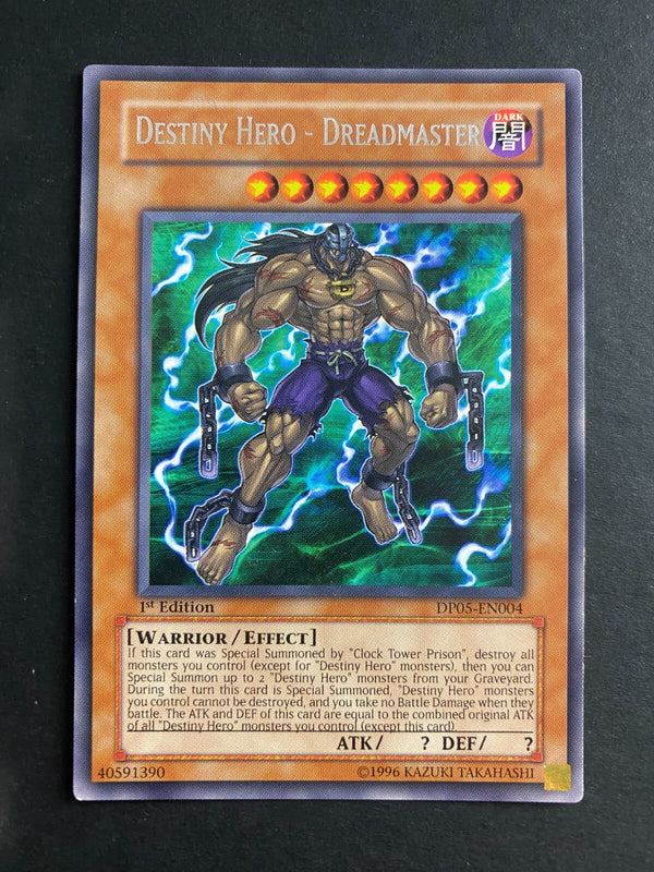 Yugioh Destiny Hero - Dreadmaster DP05-EN004 Rare 1st Edition VLP/NM
