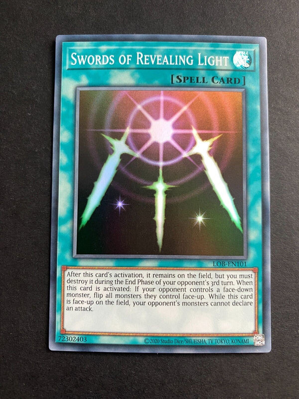 Yugioh Swords of Revealing Light LOB-EN101 Super Rare Unlimited Edition NM