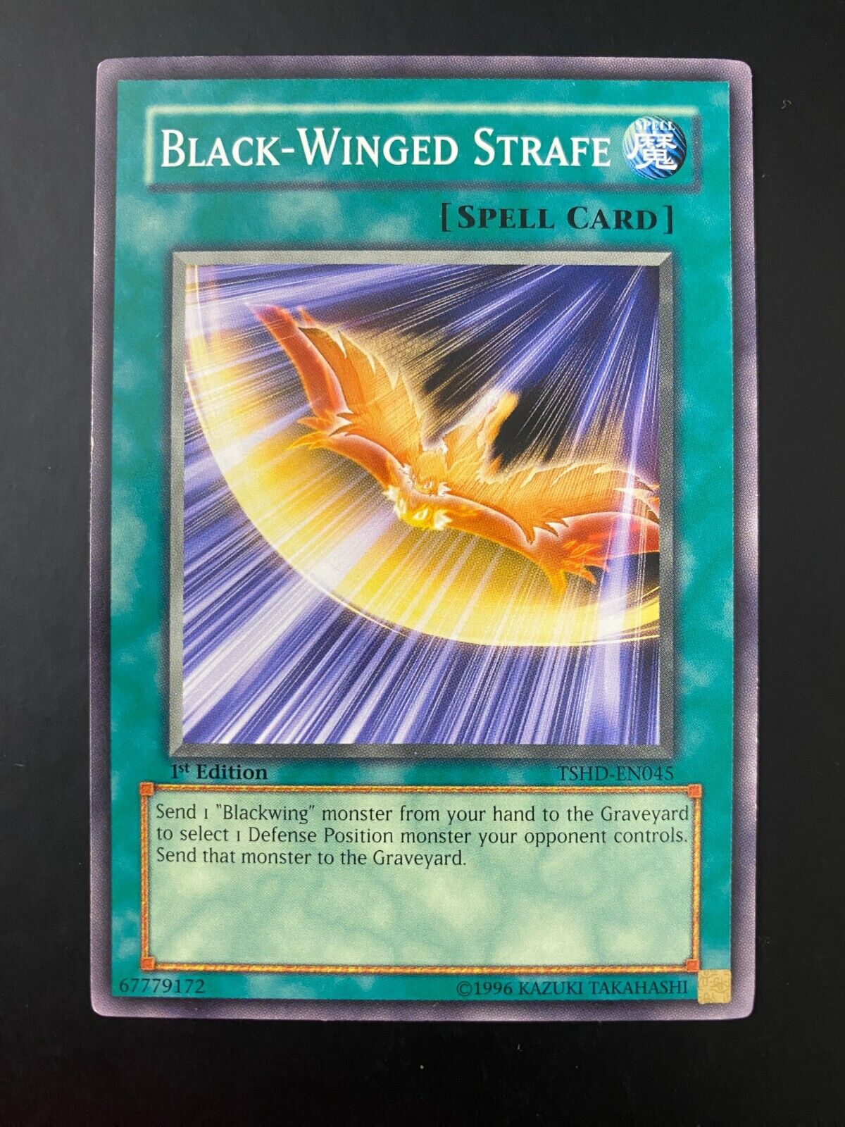 Yugioh Black-Winged Strafe TSHD-EN045 Common 1st Edition NM/MINT