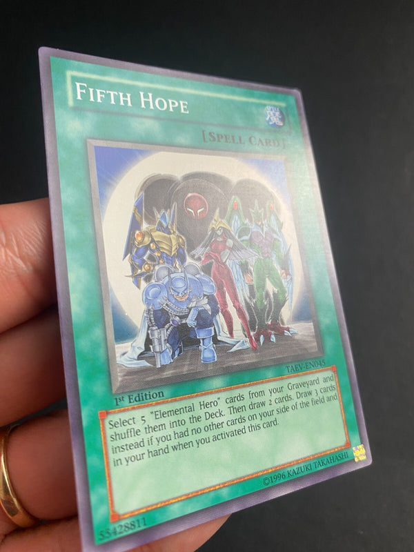 Yugioh Fifth Hope TAEV-EN045 Super Rare 1st Edition VLP/NM