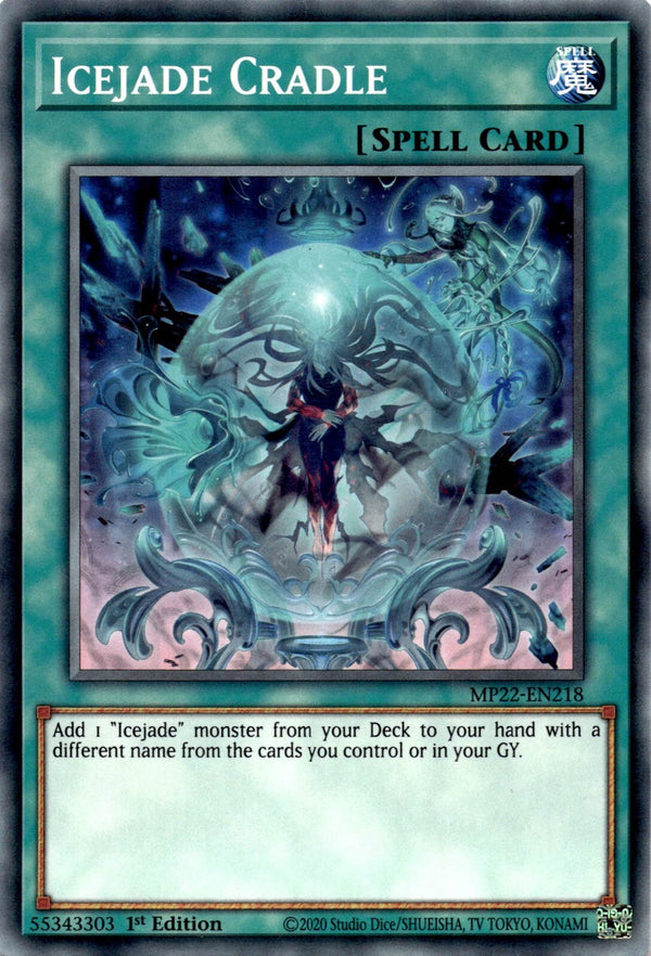 Yugioh Icejade Cradle MP22-EN218 Common 1st Edition NM