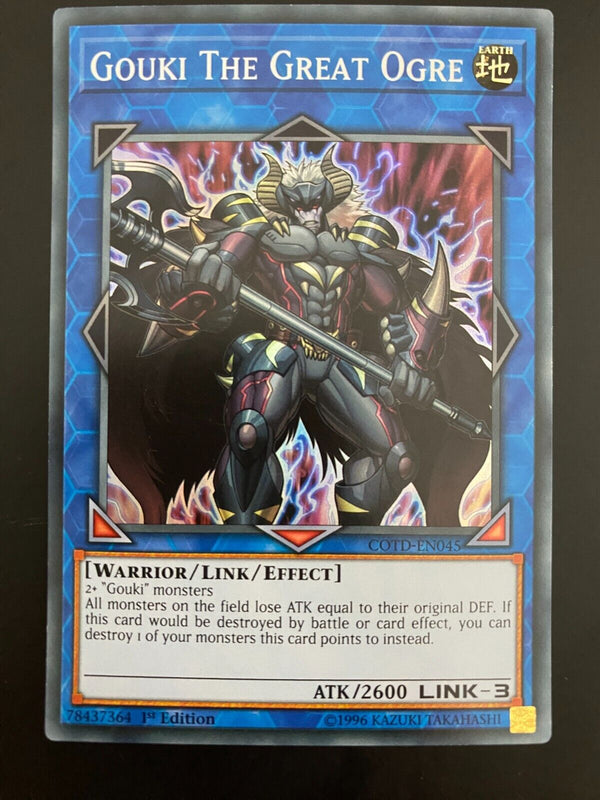 Yugioh Gouki The Great Ogre COTD-EN045 1st Edition Rare NM/MINT