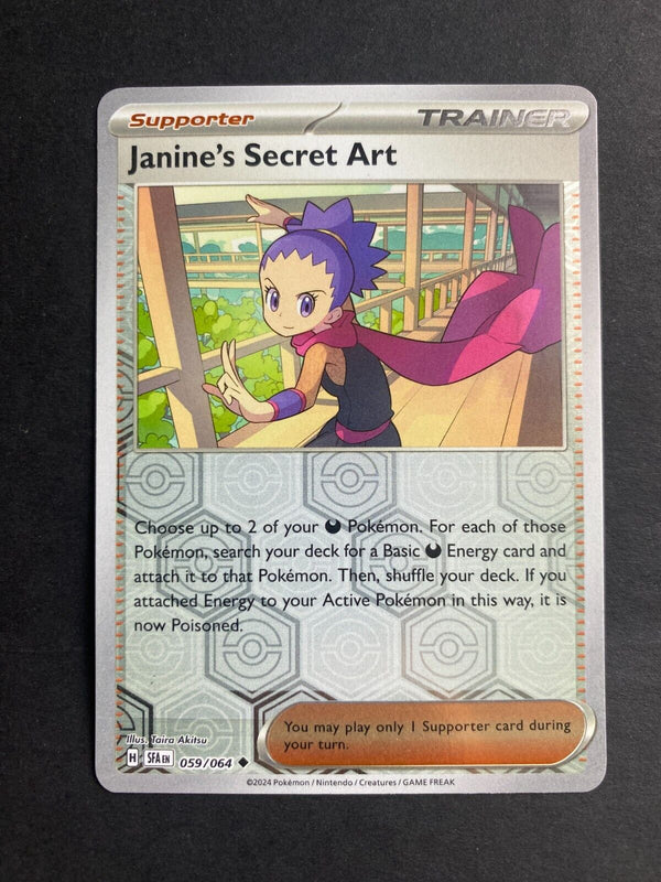 Pokemon Janine's Secret Art 059/064 Shrouded Fable Reverse Holo NM