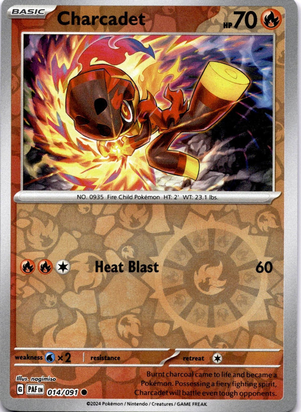 Pokemon Charcadet 014/091 Paldean Fates Reverse Holo NM