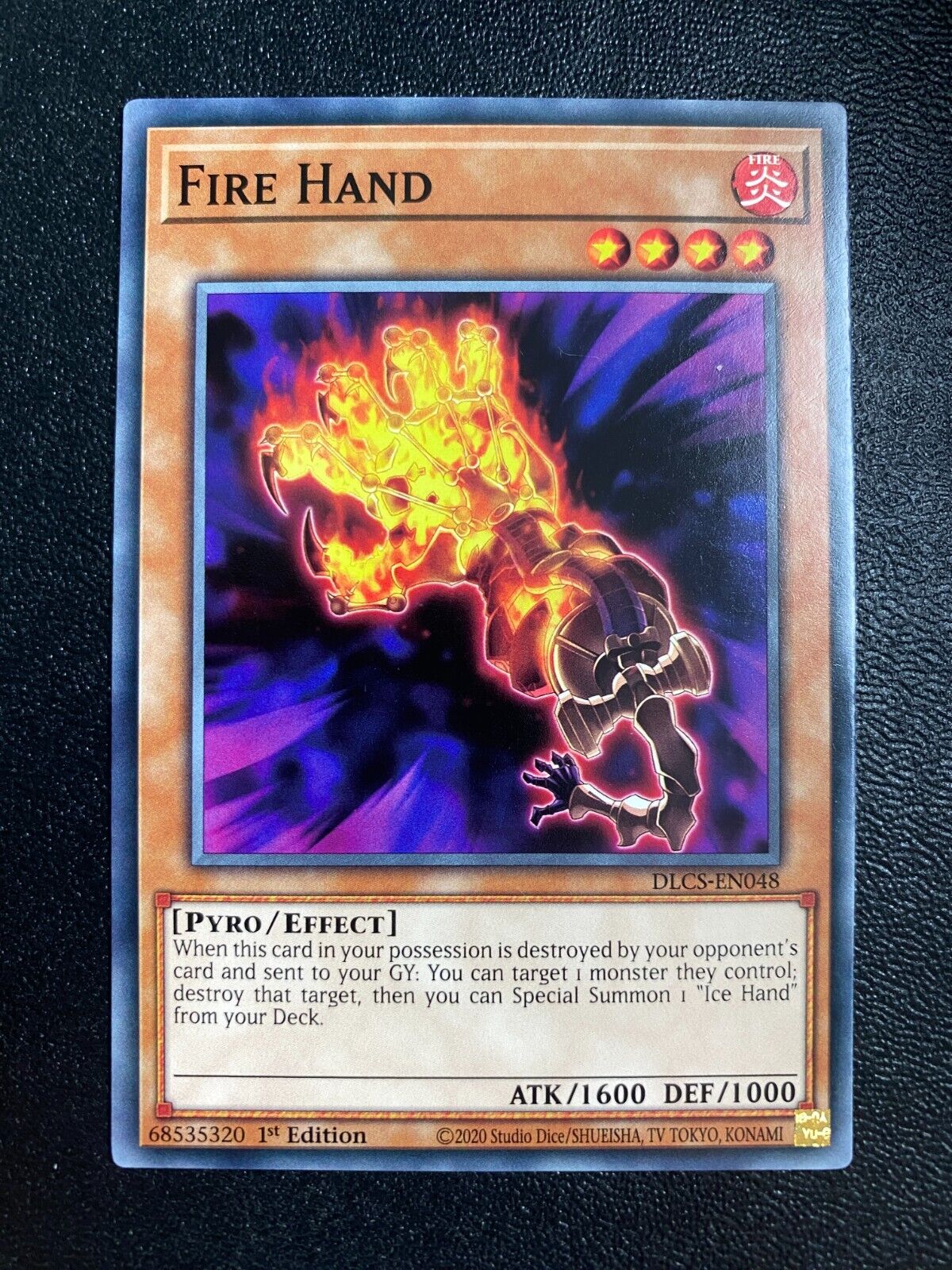 Yugioh Fire Hand DLCS-EN048 Common 1st Edition NM