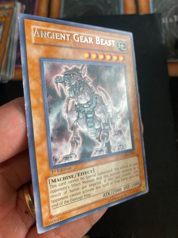 Yugioh Ancient Gear Beast TLM-EN007 Rare 1st Edition MP/LP
