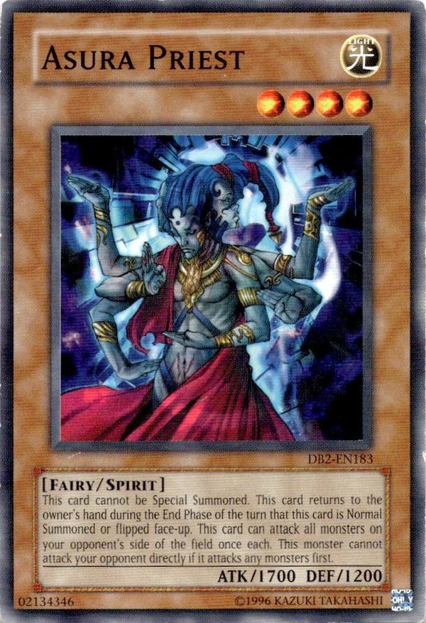 Yugioh Asura Priest DB2-EN183 Common Unlimited Edition MP
