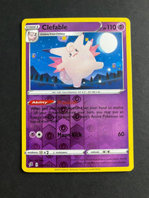 Pokemon Clefable 075/192 Rebel Clash Reverse Holo NM