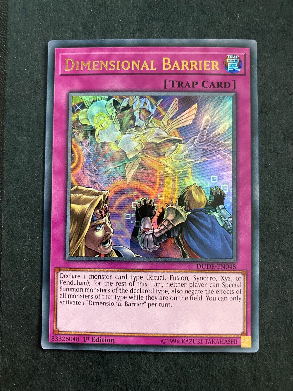 Yugioh Dimensional Barrier DUDE-EN048 Ultra Rare 1st Edition LP