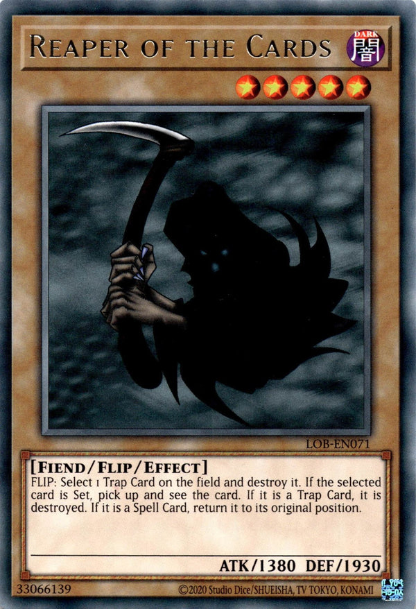 Yugioh Reaper of the Cards LOB-EN071 Rare Unlimited Edition NM