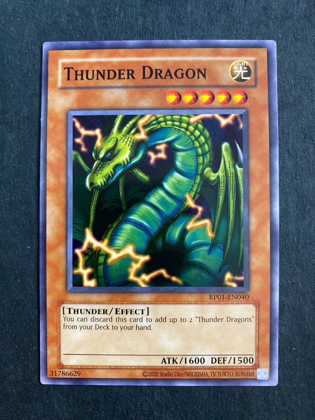 Yugioh Thunder Dragon RP01-EN040 Common Retro Pack Reprint NM