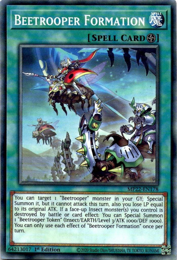 Yugioh Beetrooper Formation MP22-EN178 Common 1st Edition NM