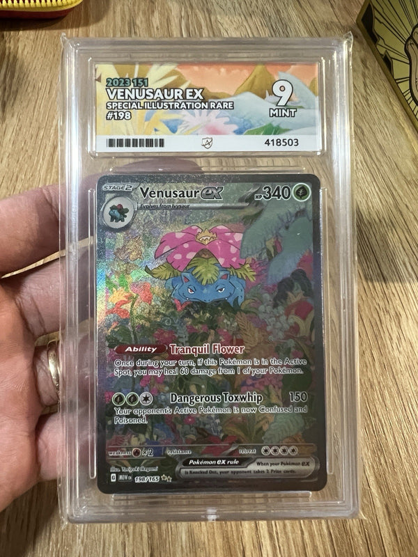 Pokemon Venusaur EX 198/165 Scarlet & Violet 151 SIR ACE 9 PSA 9