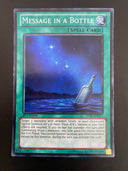 Yugioh Message in a Bottle ZTIN-EN015 Super Rare 1st Edition MP/LP