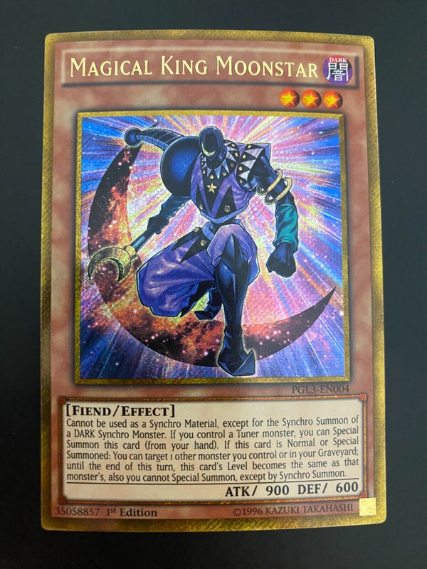 Yugioh Magical King Moonstar PGL3-EN004 1st Edition Premium Gold Rare NM/MINT