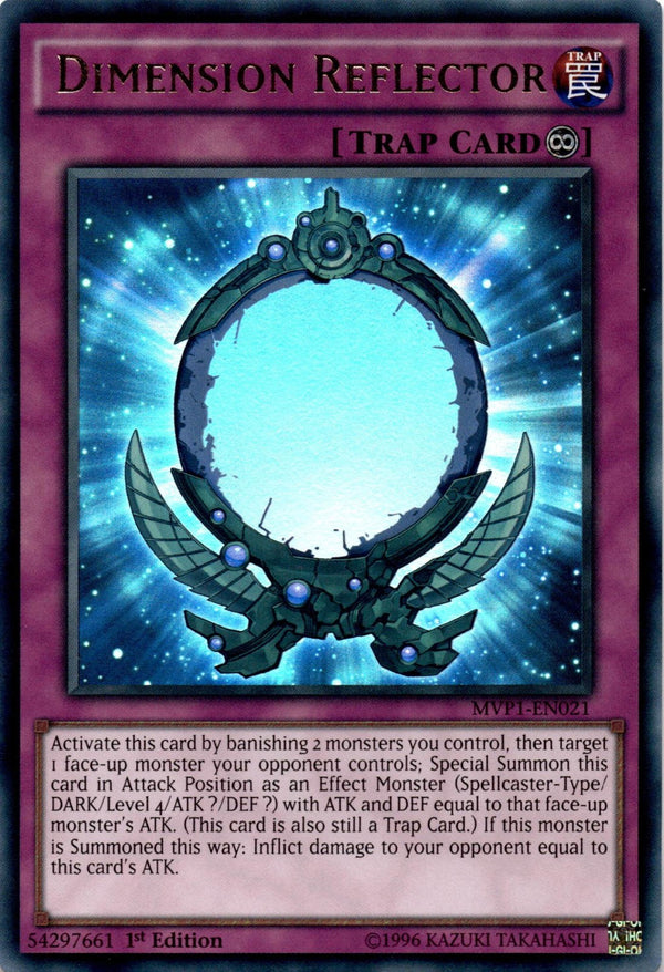Yugioh Dimension Reflector MVP1-EN021 Ultra Rare 1st Edition NM