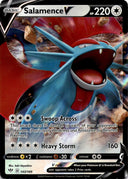 Pokemon Salamence V 143/189 Darkness Ablaze Full Art Holo LP