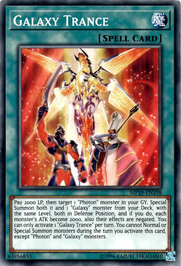 Yugioh Galaxy Trance MP19-EN198 Common 1st Edition LP