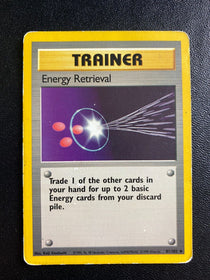 Pokemon Energy Retrieval 81/102 Base Set 1999 Non Holo DMG