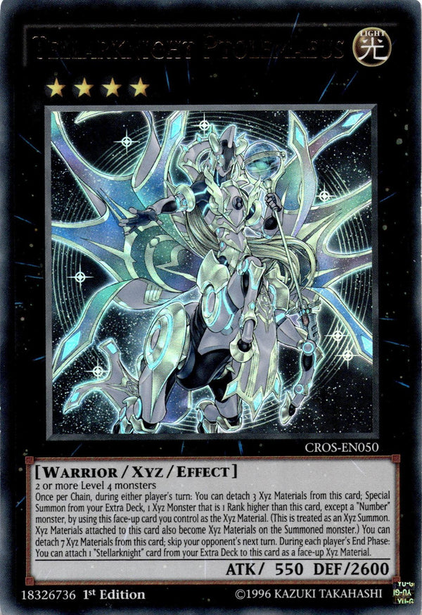 Yugioh Tellarknight Ptolemaeus CROS-EN050 Ultra Rare 1st Edition LP