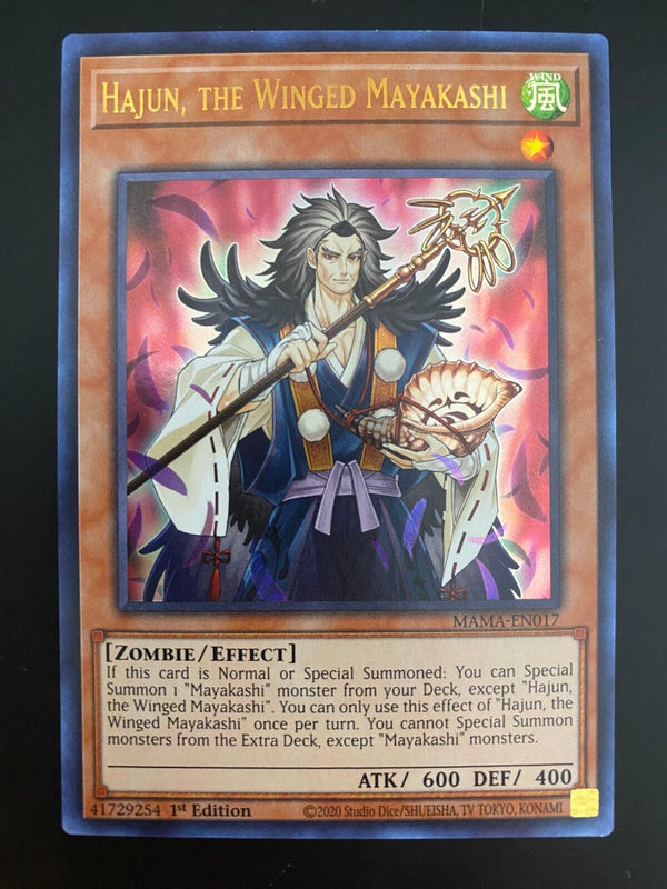 Yugioh Hajun, the Winged Mayakashi MAMA-EN017 Ultra Rare NM