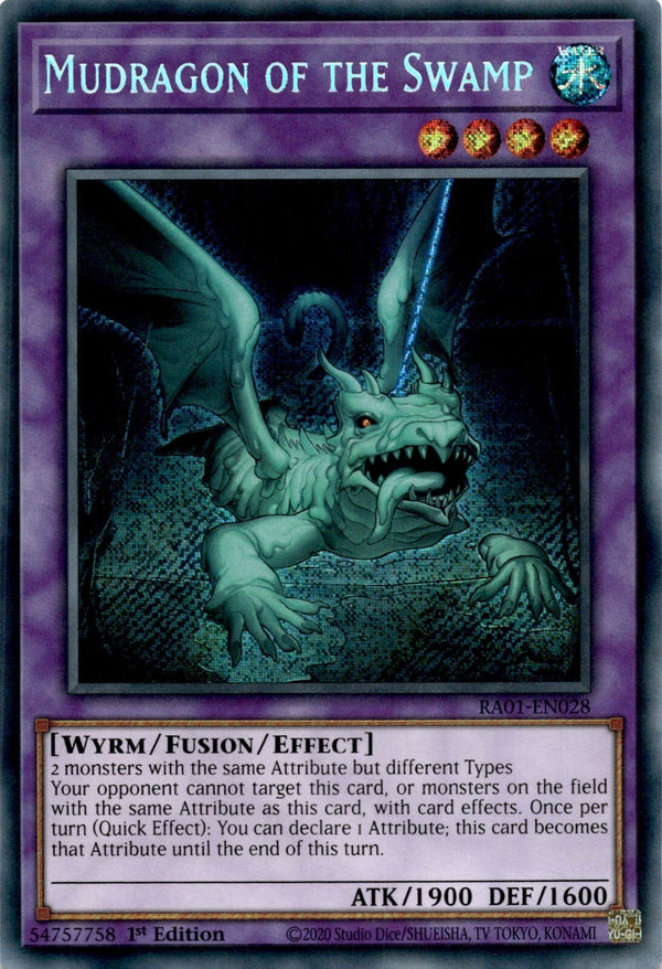 Yugioh Mudragon of the Swamp RA01-EN028 Secret Rare 1st Edition NM