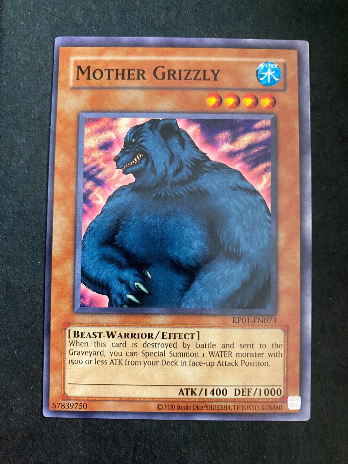 Yugioh Mother Grizzly RP01-EN073 Common (Misprint/Miscut) #1 Retro Pack NM