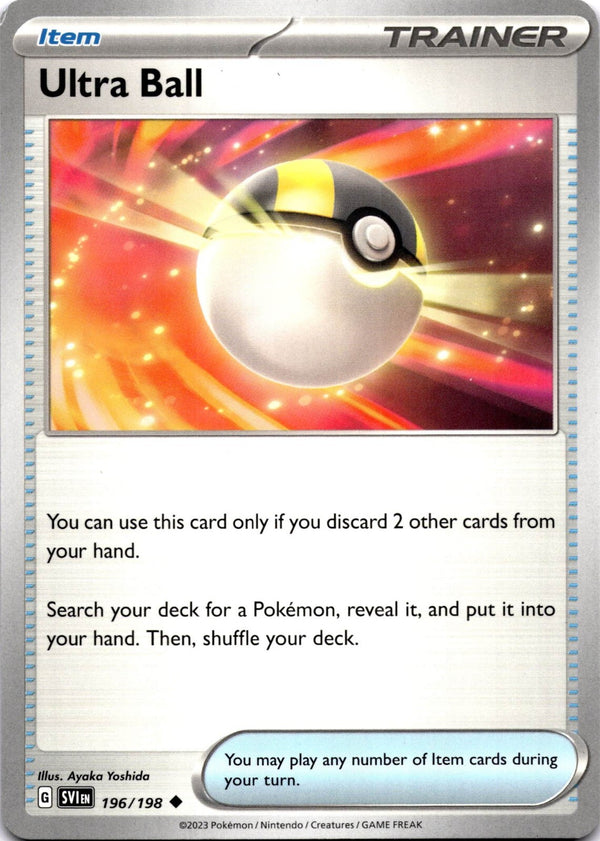 Pokemon Ultra Ball 196/198 Scarlet Violet Base Non Holo NM