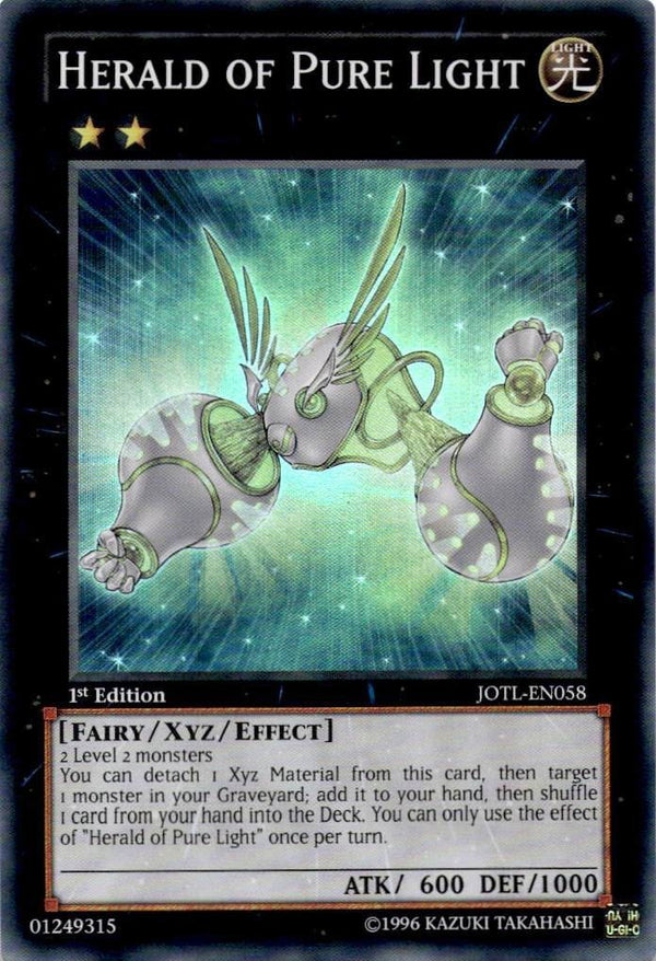 Yugioh Herald of Pure Light JOTL-EN058 Super Rare 1st Edition NM