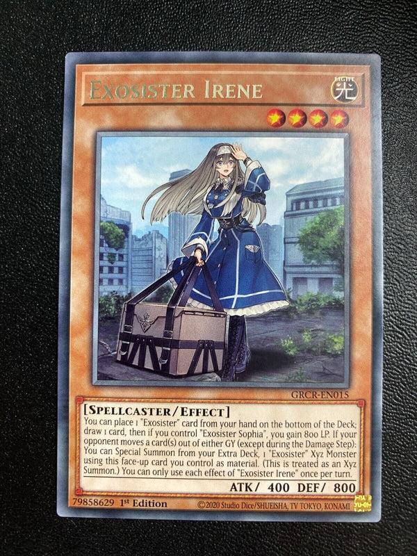 Yugioh Exosister Irene GRCR-EN015 Rare 1st Edition NM