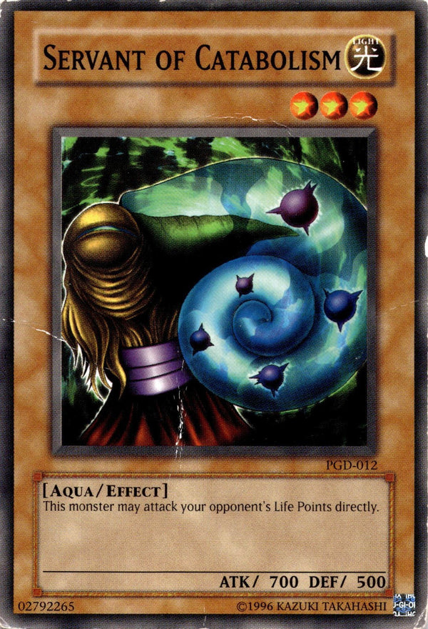 Yugioh Servant of Catabolism PGD-012 Common Unlimited Edition DAMAGED