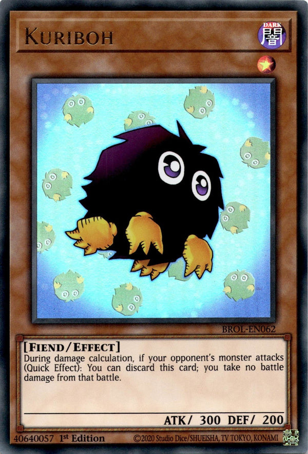 Yugioh Kuriboh BROL-EN062 Ultra Rare 1st Edition NM