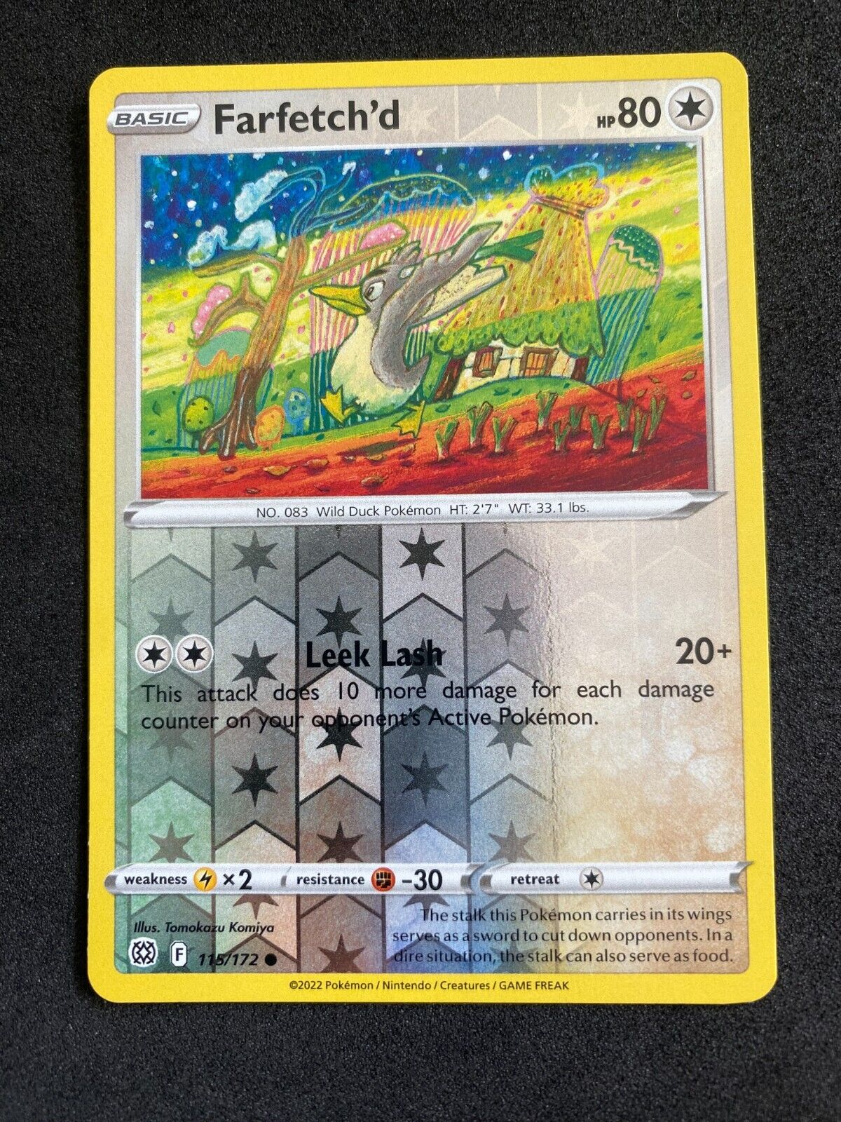 Pokemon Farfetch'D 115/172 Brilliant Stars Reverse Holo NM