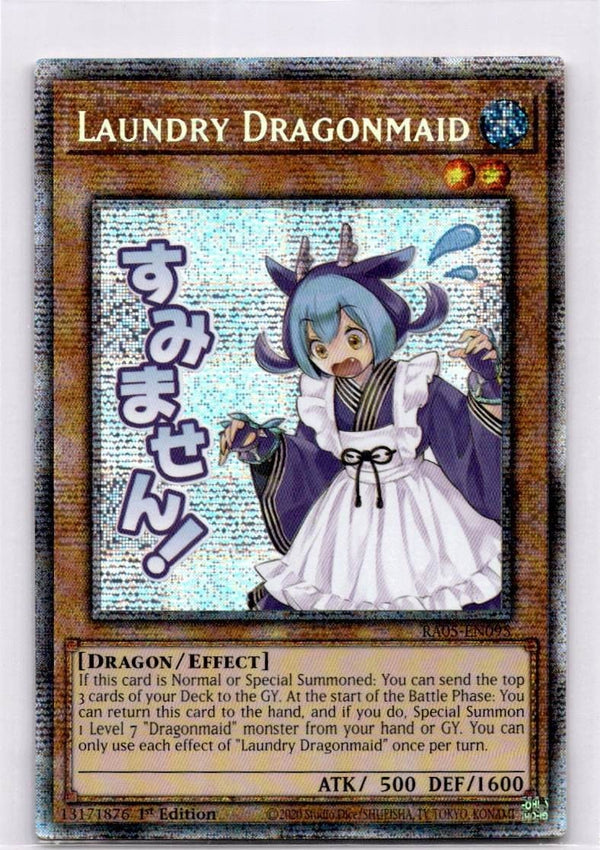 Yugioh Laundry Dragonmaid RA05-EN095 NA Print Starlight Rare 1st Edition NM