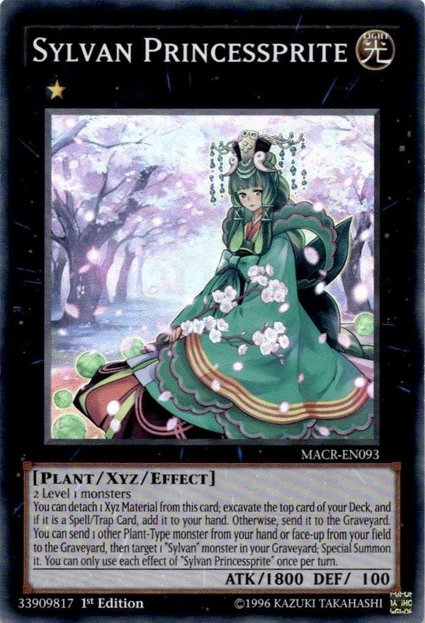 Yugioh Sylvan Princessprite MACR-EN093 Super Rare 1st Edition VLP/NM