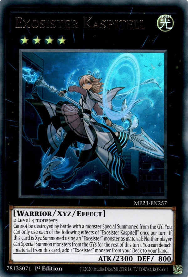 Yugioh Exosister Kaspitell MP23-EN257 Ultra Rare 1st Edition NM