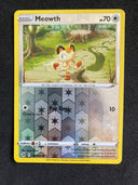 Pokemon Meowth 199/264 Fusion Strike Common Reverse Holo LP