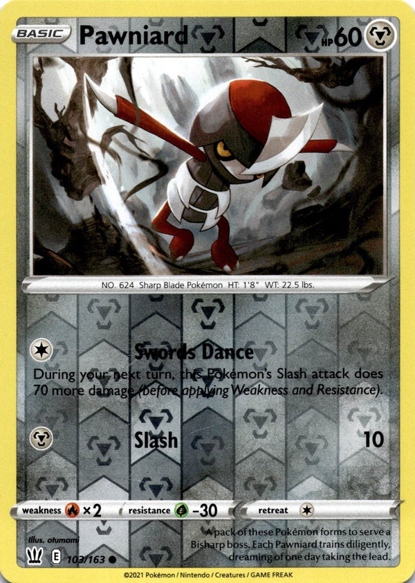 Pokemon Pawniard 103/163 Battle Styles Reverse Holo NM