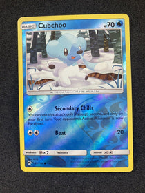 Pokemon Cubchoo 61/214 Reverse Holo Foil Common SM Lost Thunder LP