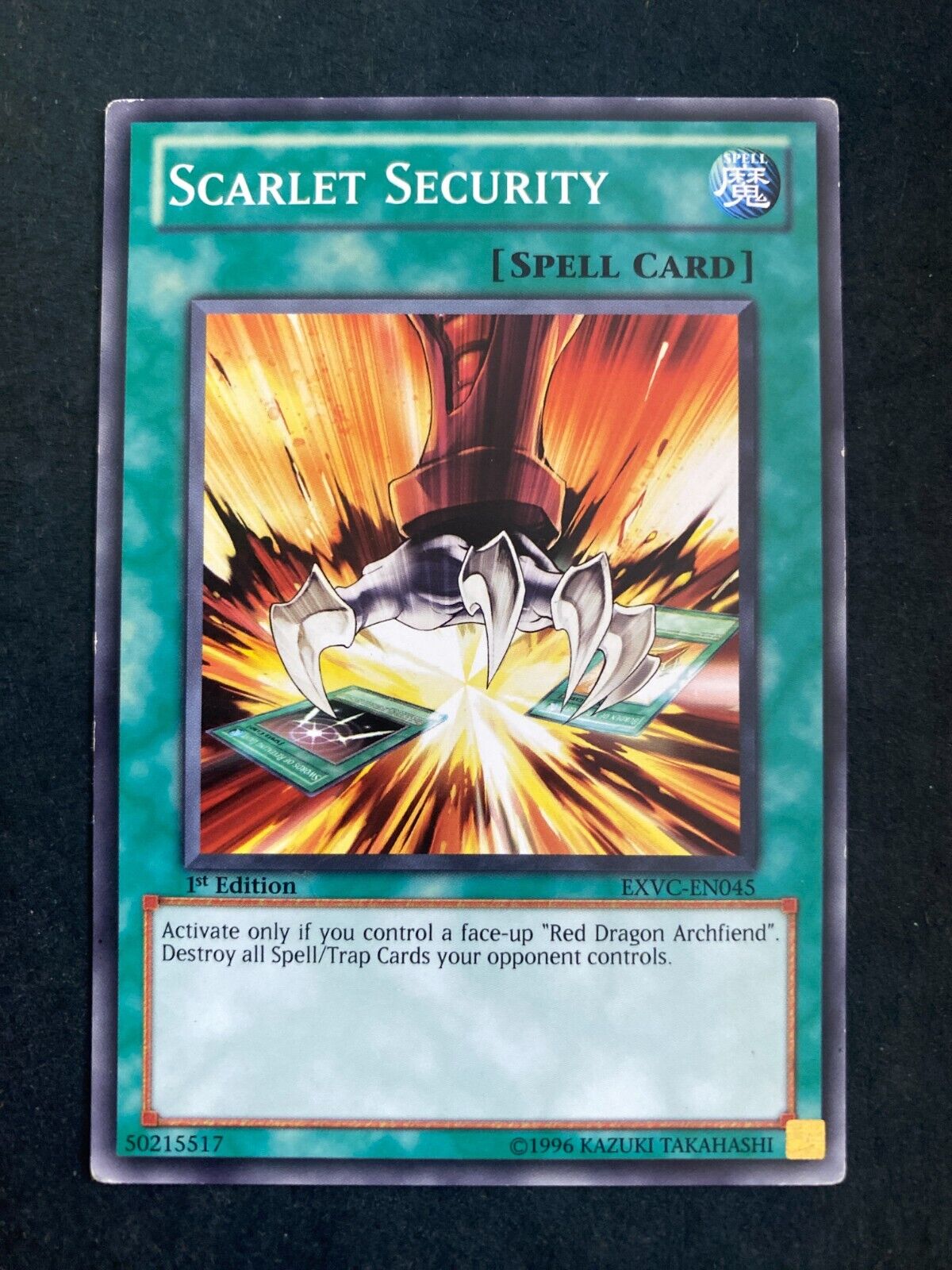 Yugioh Scarlet Security EXVC-EN045 Common 1st Edition MP