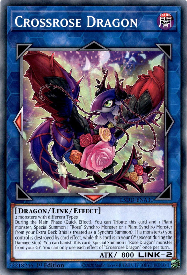 Yugioh Crossrose Dragon L5DD-ENA30 Common 1st Edition NM